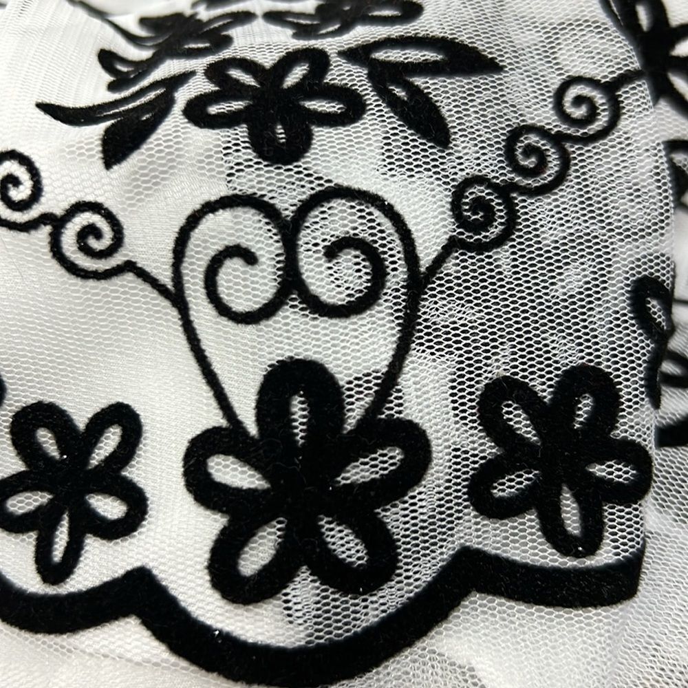 Pippa And Julie Black And White Velvet Holiday Dress Size 24 Months Nwt — image 3 of 8